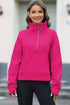Half Zipper Kangaroo Pocket Sweatshirt